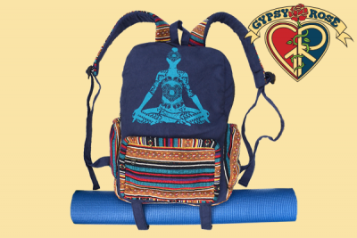 YOGI MASTER PRINT COTTON W/YOGA MAT HOLDER BACKPACK