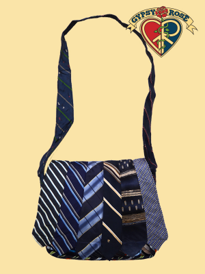RECYCLED MEN'S TIES DJ BAG