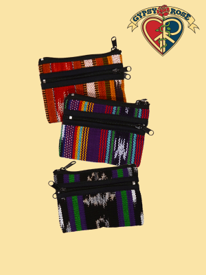 SMALL COIN PURSE 3 ZIP JASPE BAG