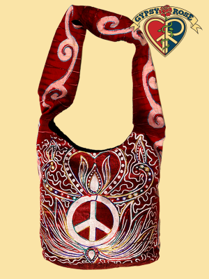 PERPETUAL PEACE AARI EMBROIDERED COTTON BABA BAG