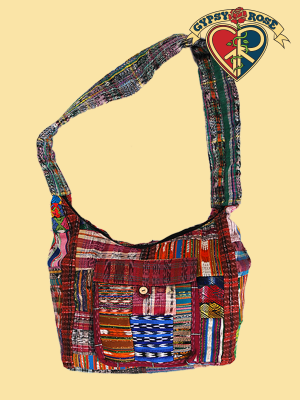 PATCH RECYCLED GUIPILE DAY TRIPPER BAG
