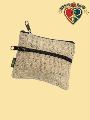 Mountain High 2 Zipper Hemp  Coin Purse