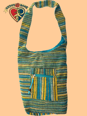 Vertical Stripe Hobo Bag