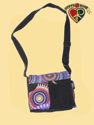 Cosmic Debris Mandala Print Small DJ Bag