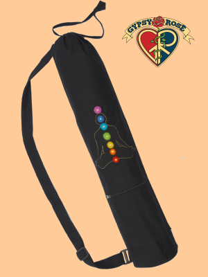 Chakra Yoga Hand Embroidered Cotton Yoga Bag