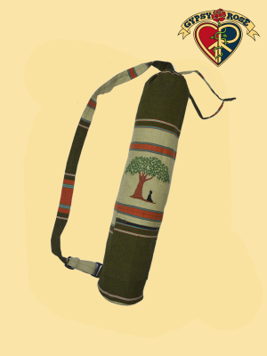 Bodhi Tree And Buddha Hand Embroidered Shyama Yoga Bag