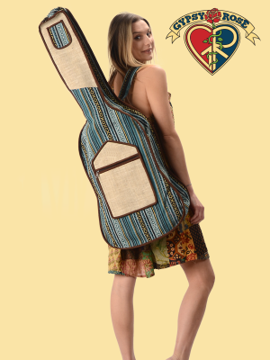 Deluxe Hemp Gherri Guitar Bag with Suede Leather Trim