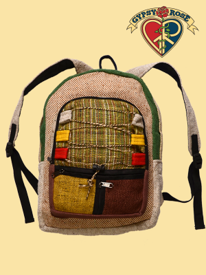 Humboldt County Multi-Color Hemp & Cotton Backpack
