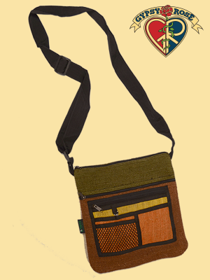 Stone Free Vegetable Dyed Hemp Butterfly Bag