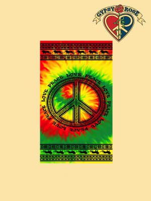 Tribal Peace Towel