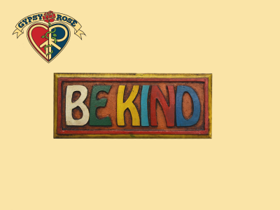 BE KIND PAINTED WOODEN WALL PLAQUE WALL HANGING
