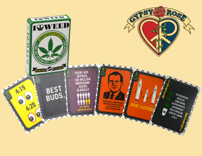 I Love Weed Playing Cards