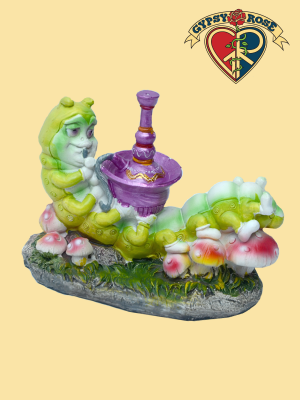 Caterpillar Smoking A Hookah Incense Burner