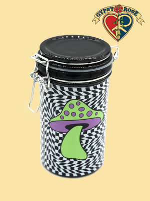 Trippy Mushroom Large Stash Jar
