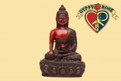 Earth Witness Mudra Meditating Buddha Resin Statue