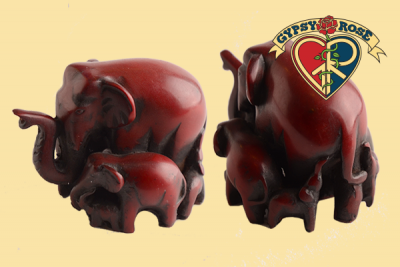 Travelin' Together Lucky Elephant Family Resin Statue