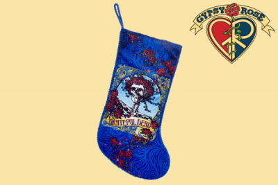 19 INCH GRATEFUL DEAD SKULL & ROSES STOCKING