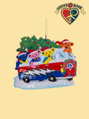 Grateful Dead Christmas Ornament Van