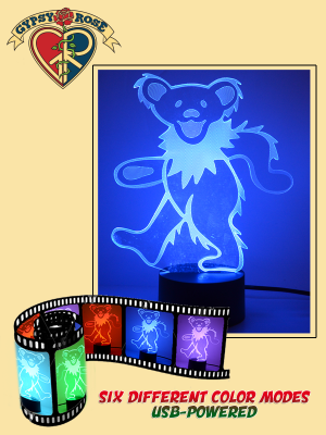 Grateful Dead Dancing Bear 3D Light