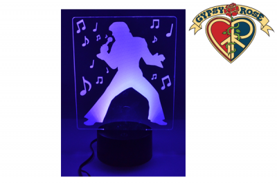 Elvis the King 3D Led Lamp