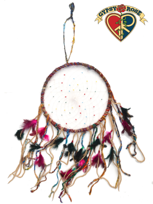 Dream It Do It Recycled Silk Large Fat Strands Dreamcatcher