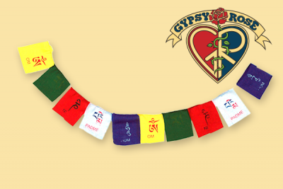 OM MANI PADME HUM PRAYER FLAGS