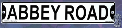 THE BEATLES ABBEY ROAD STREET SIGN