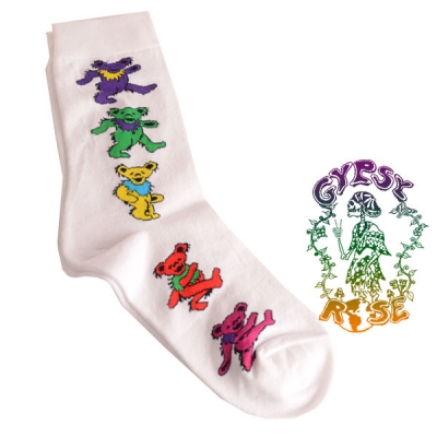 Grateful Dead Dancing Bears Ladies' Socks