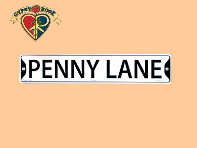 The Beatles Penny Lane Metal Street Sign