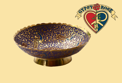 Free Bird Ornate Brass Decorative Bowls