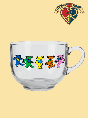 Dancing Bears Soup Glass Mug 22 oz