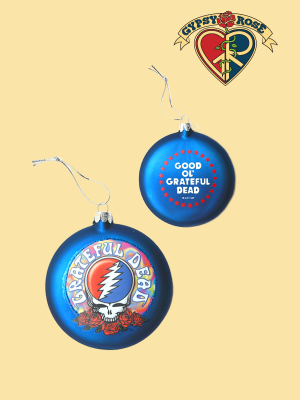 100 mm Glass Grateful Dead Disc Ornament