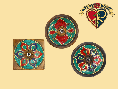 Turquoise Inlaid Incense Burner