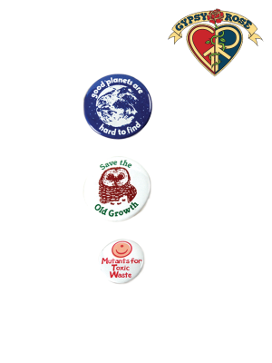 ASSORTED ENVIRONMENTAL BUTTONS