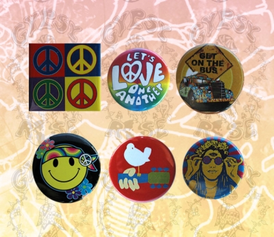 THE 60'S ASSORTED BUTTONS