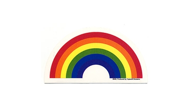 RAINBOW WINDOW STICKER