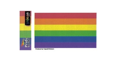 Rectangle Rainbow Sticker