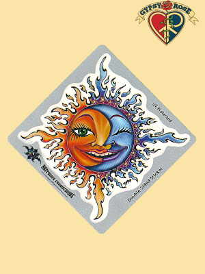 SMILIN' MOON & SUN STICKER