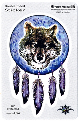 WOLF DREAMCATCHER STICKER