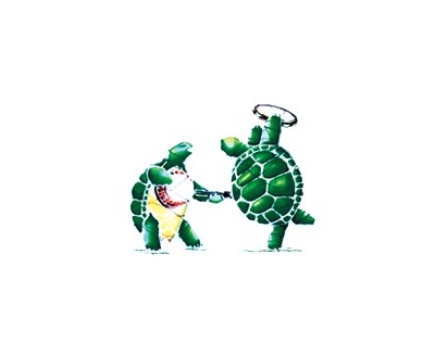 GRATEFUL DEAD JAMMIN' TURTLES WINDOW STICKER