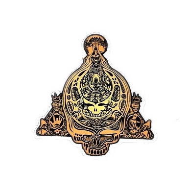 Grateful Dead Small Steal Your Face Pyramid Sticker