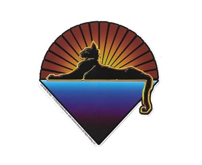 Large Cats Under The Stars Jerry Garcia Band Album Cover Sticker