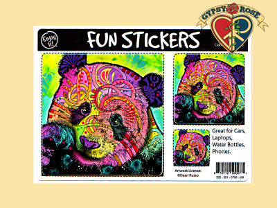 Panda 3 Asst Sizes Sticker