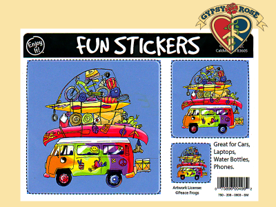 Loaded Bus 3 Asst Sizes Sticker