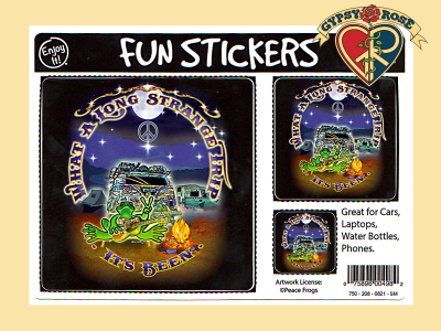 What A  Long Strange Trip 3 Asst Sizes Sticker