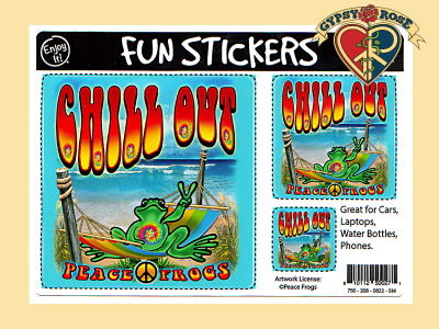 Chill Out 3 Asst Sizes Sticker