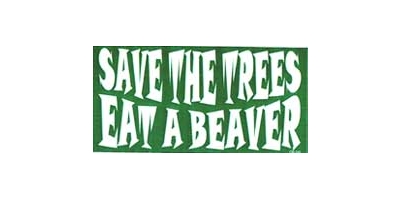 SAVE THE TREES... BUMPER STICKER