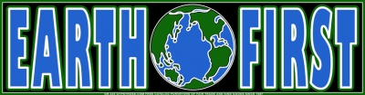 EARTH FIRST BUMPER STICKER