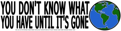 YOU DON'T KNOW WHAT YOU HAVE... BUMPER STICKER