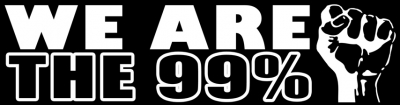 WE ARE THE 99% BUMPER STICKER